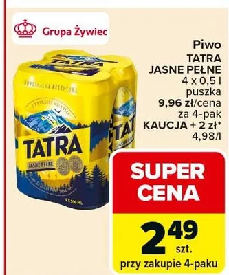 Piwo Jasne Pełne promocja w Carrefour Market