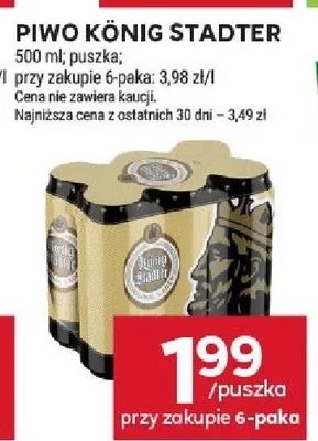 Piwo König Stadter promocja w Stokrotka