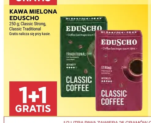 Kawa mielona Eduscho Classic Strong promocja w Stokrotka