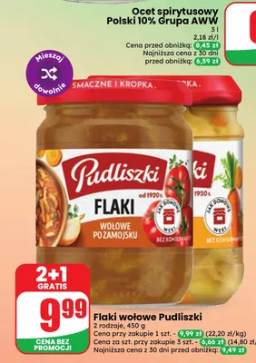 Flaki wołowe Pudliszki promocja w Dino