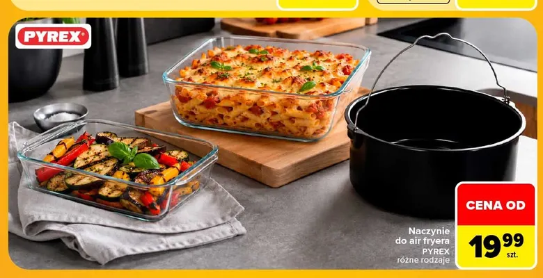 Naczynie do air fryera Pyrex promocja w Carrefour