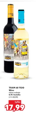 Wino czerwone Tram 68 Tejo promocja w Kaufland