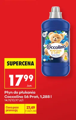 Płyn do płukania Coccolino 56 prań promocja w Biedronka