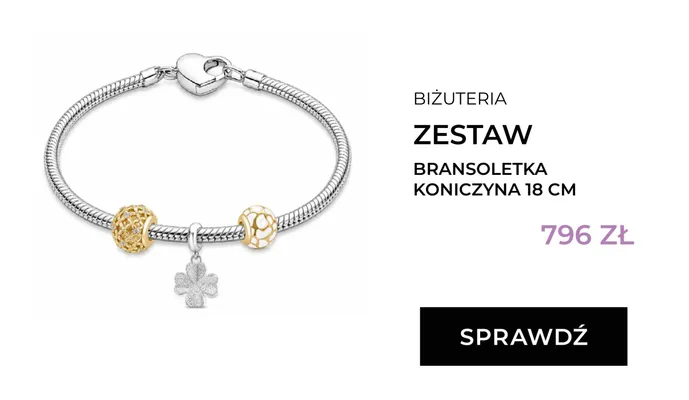 Zestaw bransoletka Koniczyna 18 cm Briju promocja w Briju