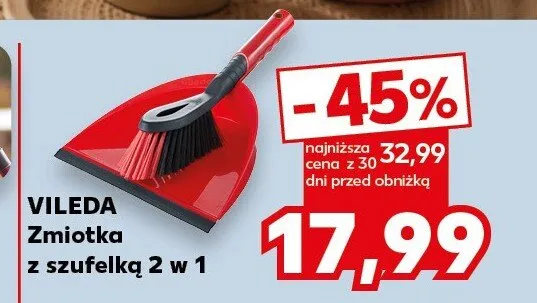 Zmiotka z szufelką Vileda 2 w 1 promocja w Kaufland