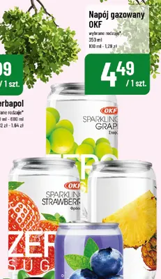 Napój gazowany OKF Sparkling pineapple promocja w POLOmarket