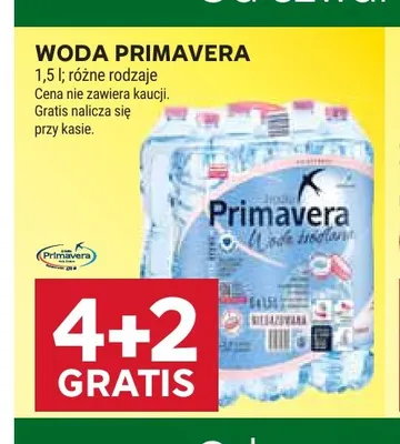 Woda Primavera promocja w Stokrotka