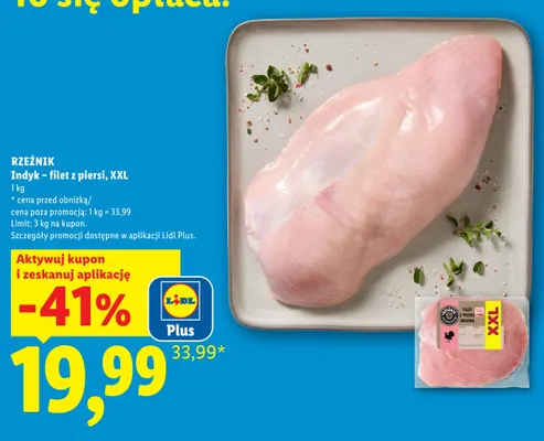 Indyk - filet z piersi XXL Rzeźnik promocja w Lidl