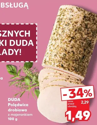 Polędwica drobiowa z majerankiem Duda promocja w Kaufland