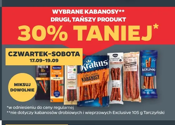 Kabanosy promocja w Netto
