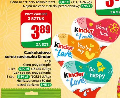 Czekoladowe serce zawieszka promocja w Dino