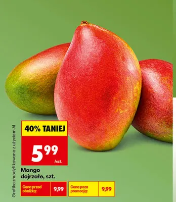 Mango dojrzałe promocja w Biedronka