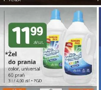 Żel do prania Nur Waschen Color promocja w Marketvita