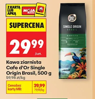 Kawa ziarnista Cafe d'Or Single Origin Brasil promocja w Biedronka