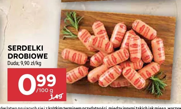 Serdelki drobiowe Duda promocja w Stokrotka