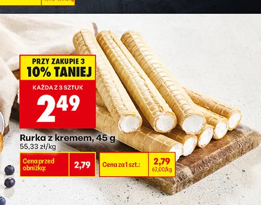 Rurka z kremem promocja w Biedronka