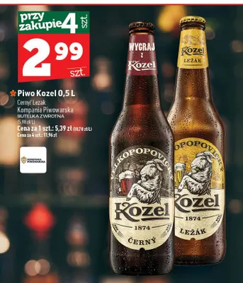 Piwo Kozel Ležák promocja w TOPAZ