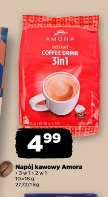 Napój kawowy Amora 2 w 1 promocja w Netto
