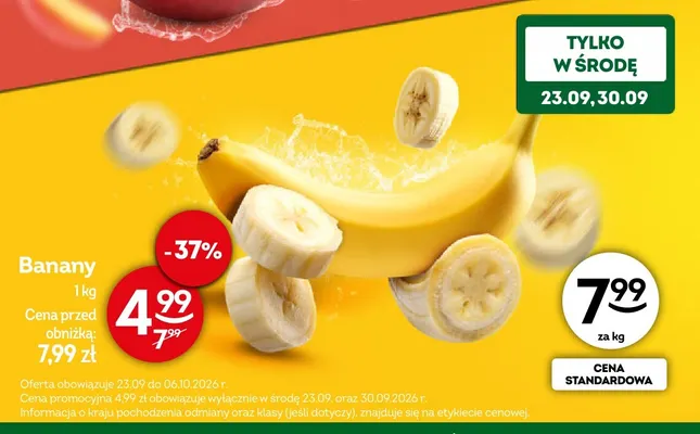 Banany promocja w Żabka