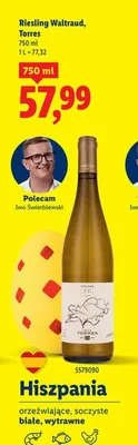 Wino Riesling Waltraud, Torres promocja w Lidl