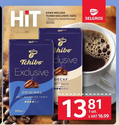Kawa mielona Tchibo Exclusive promocja w Selgros