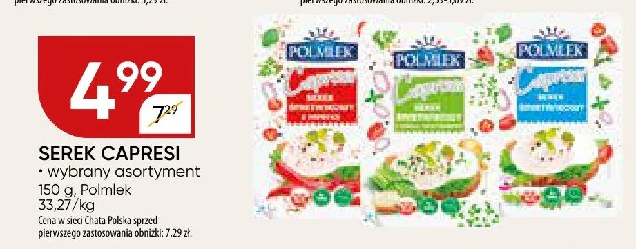Serek capresi promocja w Chata Polska