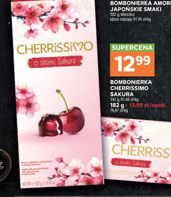 Bombonierka Cherrissimo Sakura promocja w Stokrotka