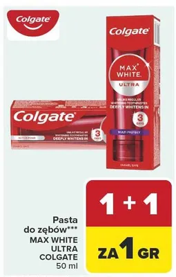 Pasta do zębów MAX WHITE ULTRA promocja w Carrefour Market