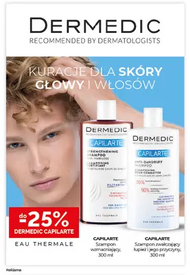 Szampon zwalczający łupież i jego przyczyny Capilarte Dermedic promocja w Ziko Dermo