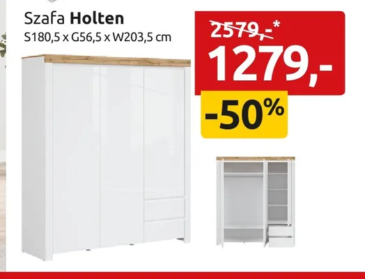 Szafa Holten promocja w Black Red White