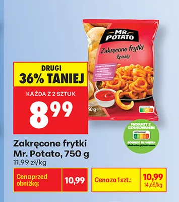 Zakręcone frytki Mr. Potato promocja w Biedronka