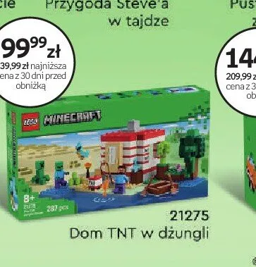 Klocki LEGO Minecraft 21275 Dom TNT w dżungli promocja w Empik
