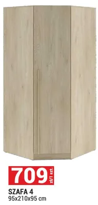 Szafa 4 System Braga kolor dąb cremona 95x210x95cm promocja w Merkury Market