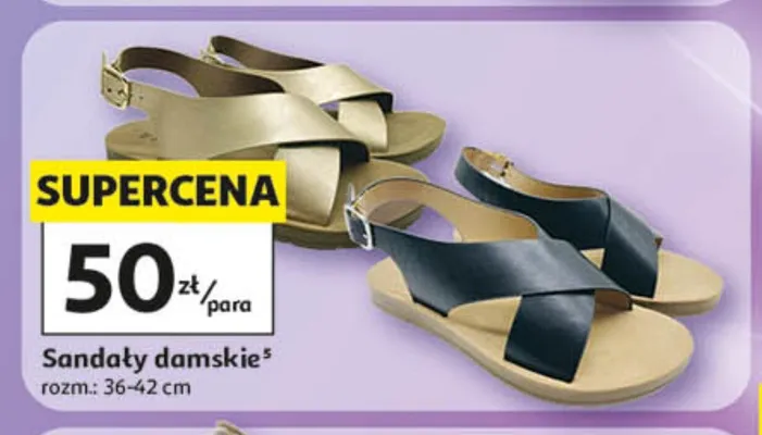 Sandały damskie promocja w Auchan