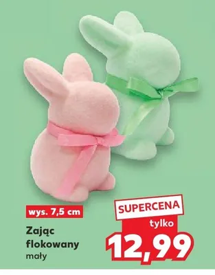 Zając flokowany mały promocja w Kaufland