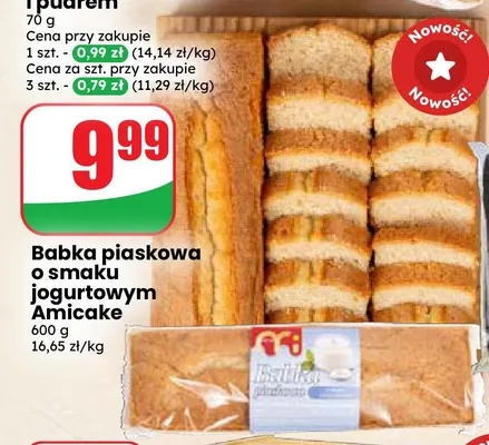 Babka piaskowa o smaku jogurtowym Amicake promocja w Dino