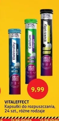 Kapsułki do rozpuszczania Vital Effect Elektrolity slim promocja w Blue Stop