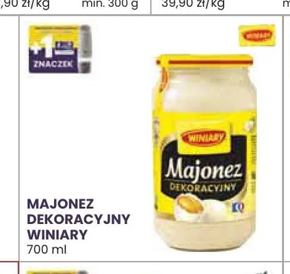 Majonez dekoracyjny Winiary promocja w Stokrotka