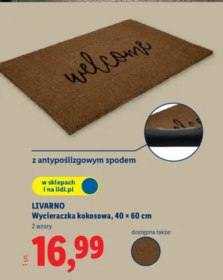 Wycieraczka kokosowa, 40 x 60 cm promocja w Lidl