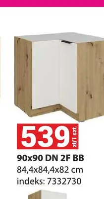 Szafka kuchenna Aria 90x90 Dn 2F Bb promocja w Merkury Market