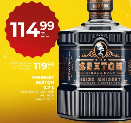 Whiskey Sexton 0,7L promocja w Duży Ben