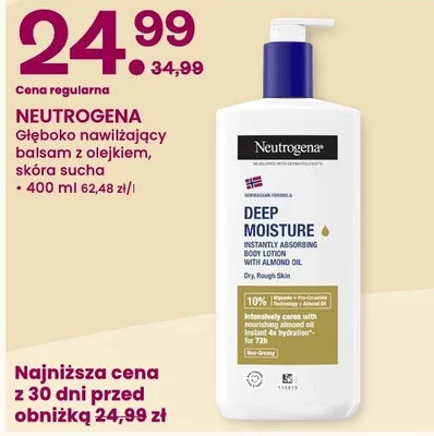 Balsam do ciała neutrogena deep moisture promocja w Frisco