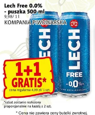 Piwo Lech Free 0.0% - puszka promocja w Prim Market