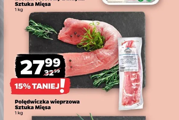 Polędwiczka wieprzowa Sztuka Mięsa promocja w Netto