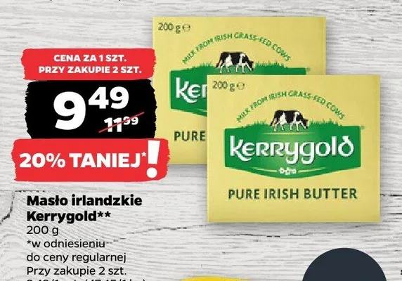 Masło irlandzkie promocja w Netto
