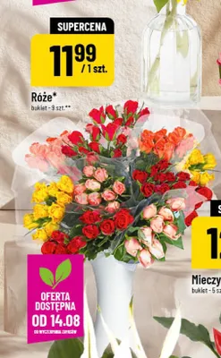 Róże bukiet 9-pak promocja w POLOmarket