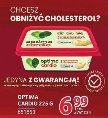 Margaryna Optima Cardio 225g promocja w Selgros