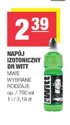 Napój izotoniczny Dr Witt promocja w SPAR