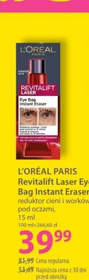 Reduktor cieni i worków pod oczami L'Oréal Paris Revitalift Laser Eye Bag Instant Eraser promocja w Hebe