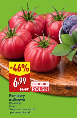 Pomidory malinowe promocja w Aldi